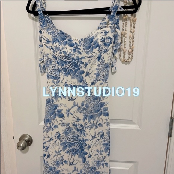 NWT Reformation Nikita Dress pompadour - Picture 5 of 8